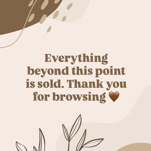 Everything Below This Photo Is Sold